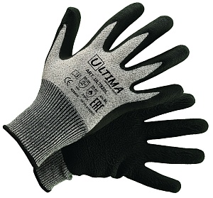 Перчатки ULT920L из высокополимеризированного волокна с латексным покрытием