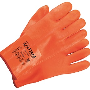 Перчатки ULT622W FROST утепленные с ПВХ покрытием, удлиненная крага ULTIMA®