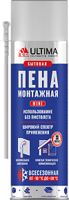 Бытовая всесезонная монтажная пена (340 мл) ULTIMA
